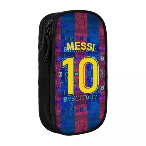 Étuis À Crayons De Football Numéro 10 Pour Filles Et Garçons,Sacs Porte-Stylo Messi,Grand Rangement,Étuis À Crayons Scolaires Pour Étudiants,Argentine - Type Black
