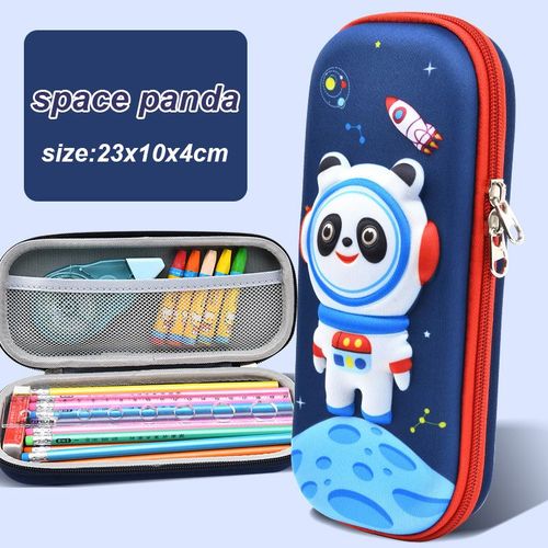 Trousse À Crayons 3d,Grande Capacité,Étanche,Légère,Sac De Papeterie Scolaire,Kawaii - Type Space Panda