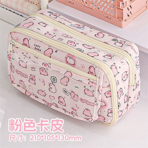 Trousse À Crayons De Grande Capacité,Sacs Kawaii,Boîte Transparente Japonaise D'évaluation,Matériel D'école - Type Pencil Case