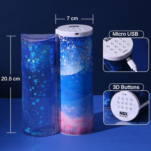 Boîte À Crayons Multifonction En Plastique Transparent Avec Mot De Passe,À Paillettes,Pour Écolier - Type Sakura Night