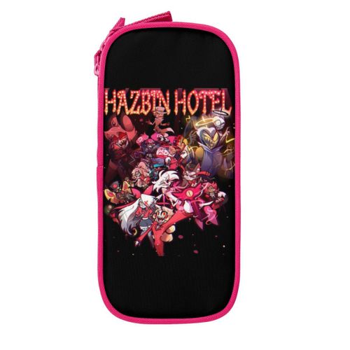 Trousses À Crayons Hazbin Hotels Adventures,Alastor,Vaggie,Angel,Dust Pen,Student,Large Storage,School,Cosmetic,New - Type Couleurs Mélangées