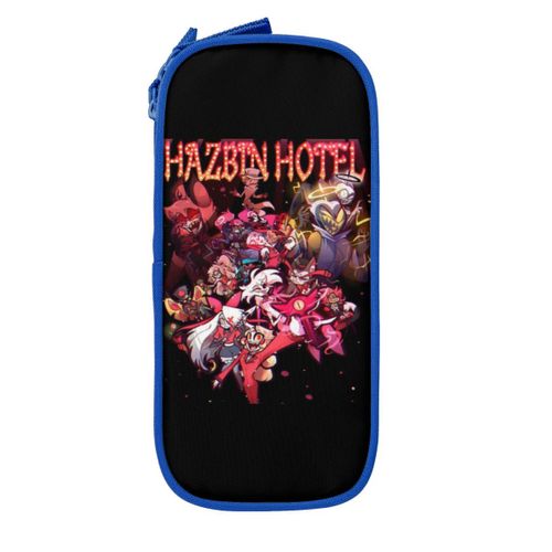 Trousses À Crayons Hazbin Hotels Adventures,Alastor,Vaggie,Angel,Dust Pen,Student,Large Storage,School,Cosmetic,New - Type Marron