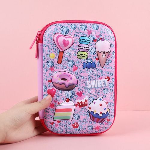 Trousse À Crayons Dinosaure 3d Grande Capacité,Fournitures Scolaires,Trousse À Crayons,Papeterie Mignonne - Type Cake Pencilcase