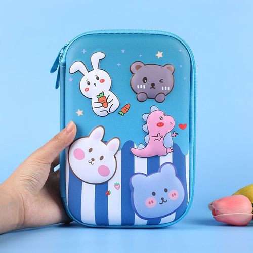 Trousse À Crayons Dinosaure 3d Grande Capacité,Fournitures Scolaires,Trousse À Crayons,Papeterie Mignonne - Type Kawaii Estuche Escol
