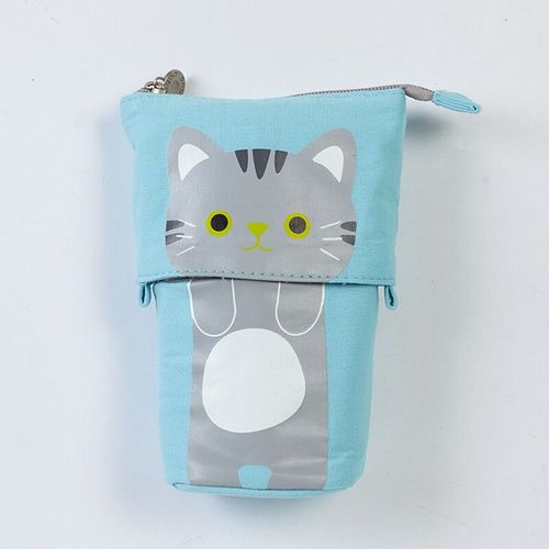 Étuis À Crayons Kawaii Pour Filles Et Garçons,Fermeture Éclair,Boîte À Crayons Chat Mignon,Fournitures Scolaires,Cadeau De Palissade,Pocommuniste Pop-Up,Surintendant Scolaire - Type 203 Blue