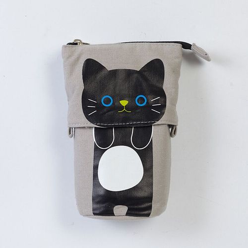 Étuis À Crayons Kawaii Pour Filles Et Garçons,Fermeture Éclair,Boîte À Crayons Chat Mignon,Fournitures Scolaires,Cadeau De Palissade,Pocommuniste Pop-Up,Surintendant Scolaire - Type 203 Black
