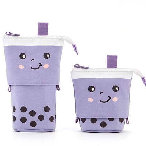 Étuis À Crayons Kawaii Pour Filles Et Garçons,Fermeture Éclair,Boîte À Crayons Chat Mignon,Fournitures Scolaires,Cadeau De Palissade,Pocommuniste Pop-Up,Surintendant Scolaire - Type Tea Purple