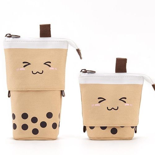 Étuis À Crayons Kawaii Pour Filles Et Garçons,Fermeture Éclair,Boîte À Crayons Chat Mignon,Fournitures Scolaires,Cadeau De Palissade,Pocommuniste Pop-Up,Surintendant Scolaire - Type Tea Coffee