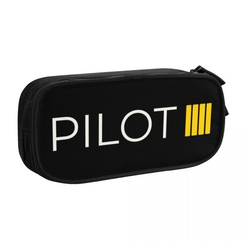 Trousse À Crayons De Pilote D'avion,Sac De Grande Capacité,Fournitures Scolaires,Cadeau Pour Fille Et Garçon #U