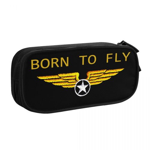 Trousse À Crayons De Pilote D'avion,Sac De Grande Capacité,Fournitures Scolaires,Cadeau Pour Fille Et Garçon #P