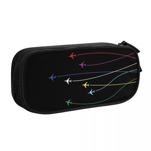 Trousse À Crayons De Pilote D'avion,Sac De Grande Capacité,Fournitures Scolaires,Cadeau Pour Fille Et Garçon #N