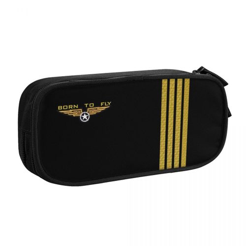 Trousse À Crayons De Pilote D'avion,Sac De Grande Capacité,Fournitures Scolaires,Cadeau Pour Fille Et Garçon #B