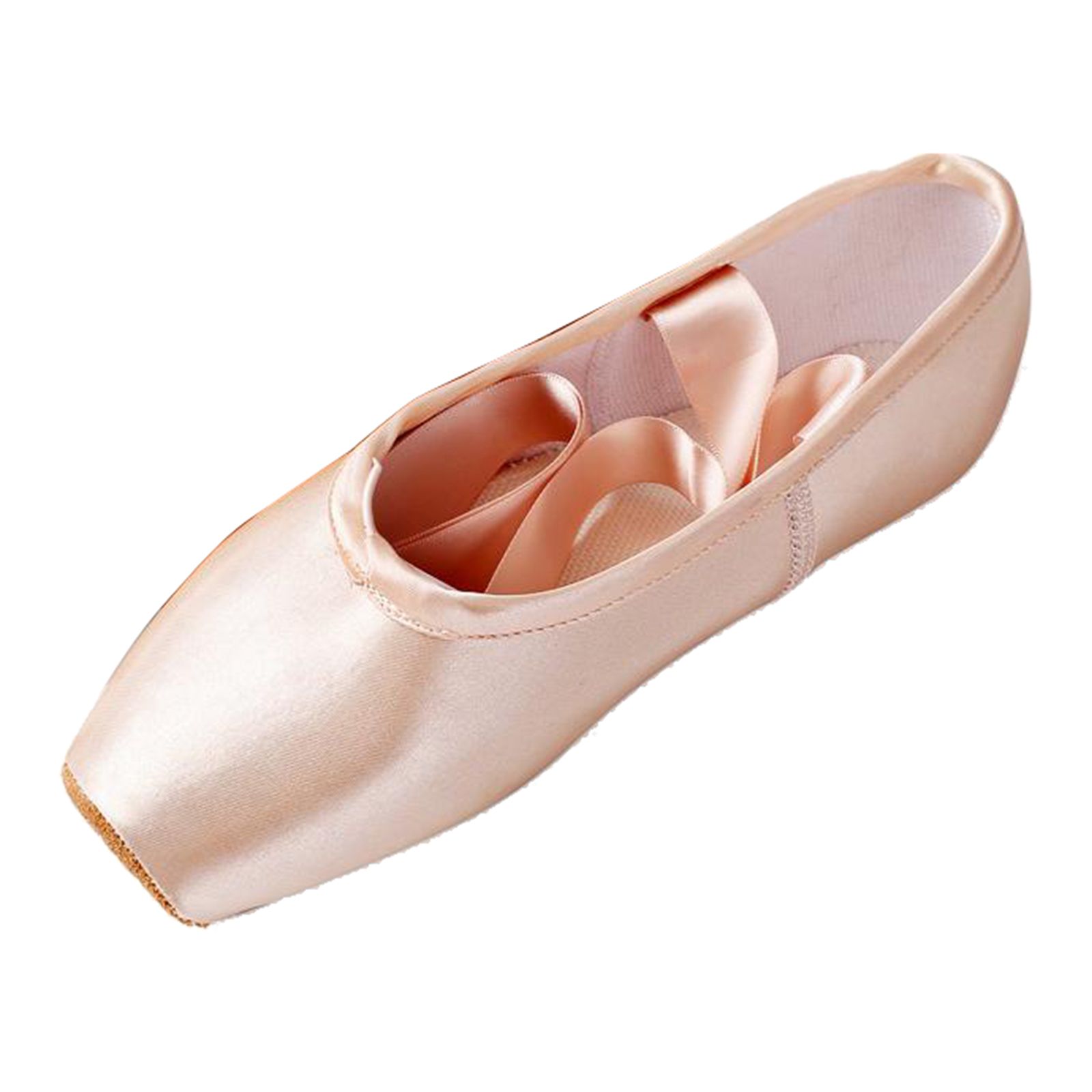 Femmes Fille Ballet Pointe Chaussures Satin Supérieur avec Ruban de Danse À  Semelle Plate Chaussures À Bouts 39