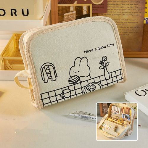 Étui À Crayons Coréen Pour Filles,Étuis À Crayons,Grands Sacs Pour Filles,Étuis À Crayons Ours Kawaii,Châssis De Produit,Surintendant - Type Kawaii