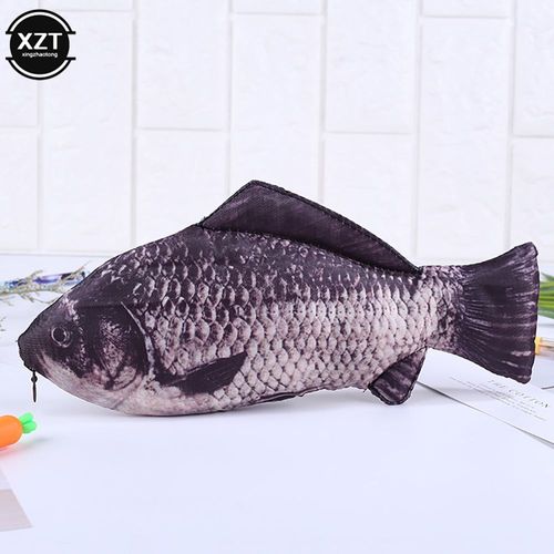 Trousse À Crayons En Forme De Poisson Réaliste Avec Fermeture Éclair,Sac À Crayons,Boîte À Stylos,Retour À L'école
