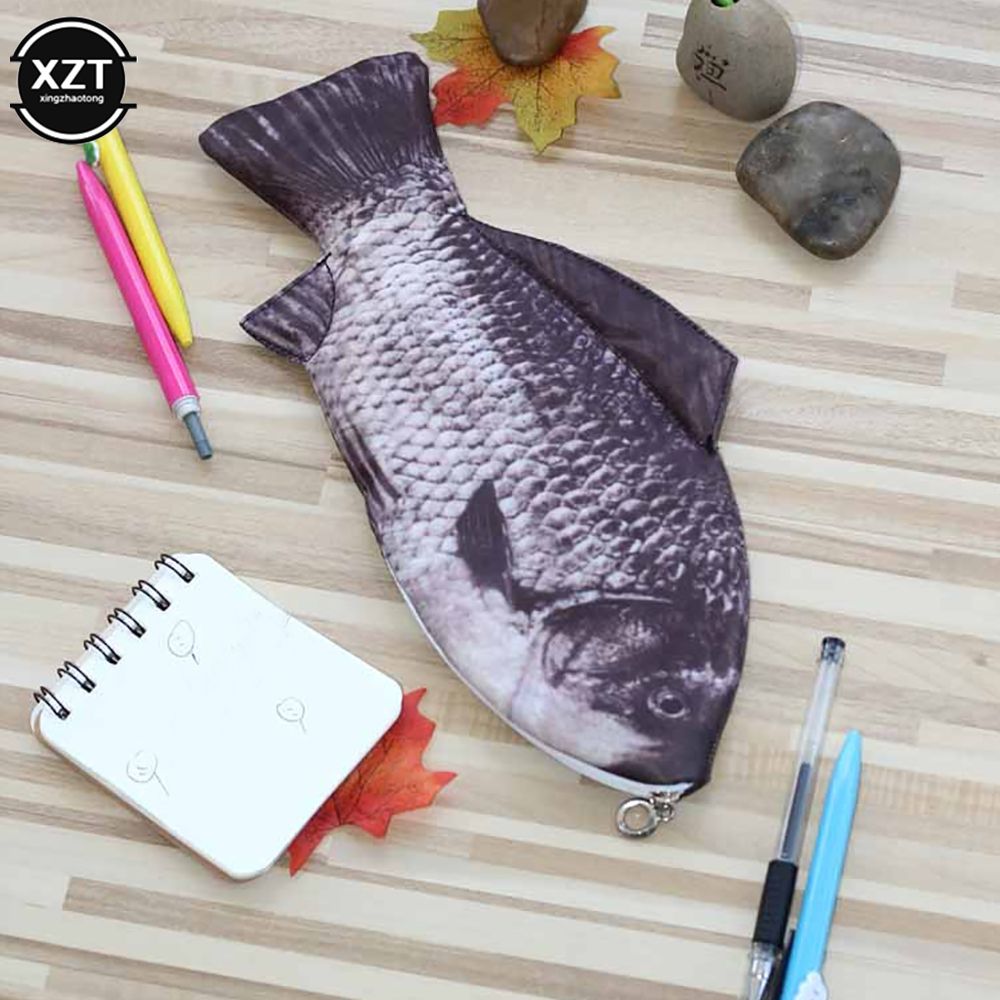 Trousse  Crayons En Forme De Poisson Raliste Avec Fermetur... - 3