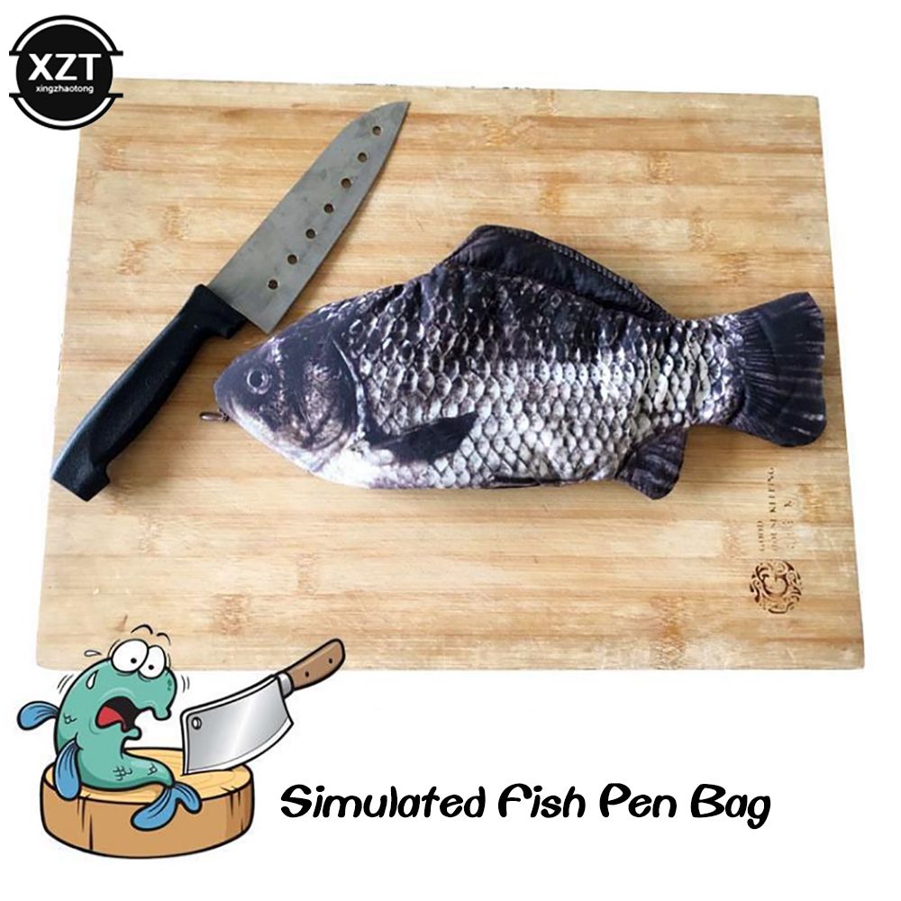 Trousse  Crayons En Forme De Poisson Raliste Avec Fermetur... - 4