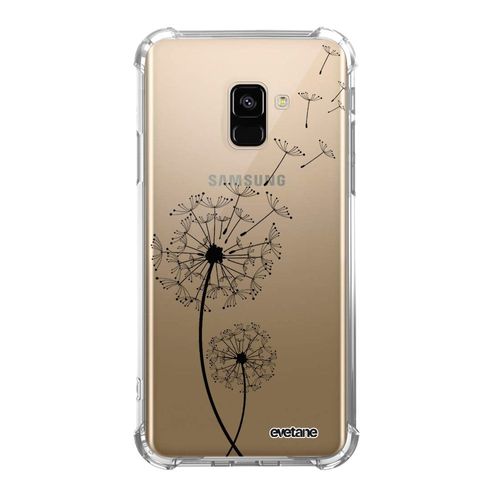 Coque Samsung Galaxy A8 2018 Anti-Choc Souple Angles Renforcés Transparente Pissenlit Evetane