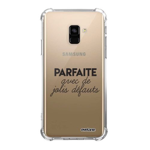 Coque Samsung Galaxy A8 2018 Anti-Choc Souple Angles Renforcés Transparente Parfaite Avec De Jolis Défauts Evetane