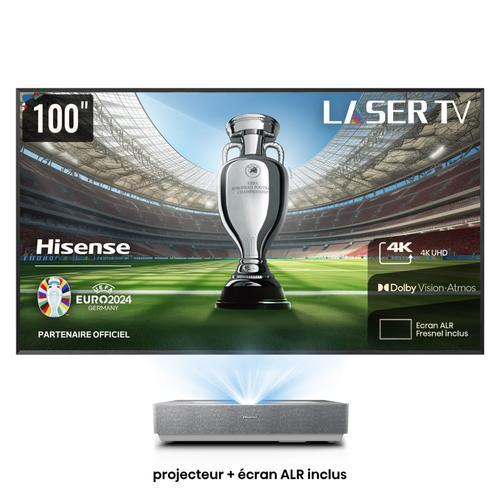 Vidéoprojecteur home cinéma HISENSE 100L5HD Laser TV + écran