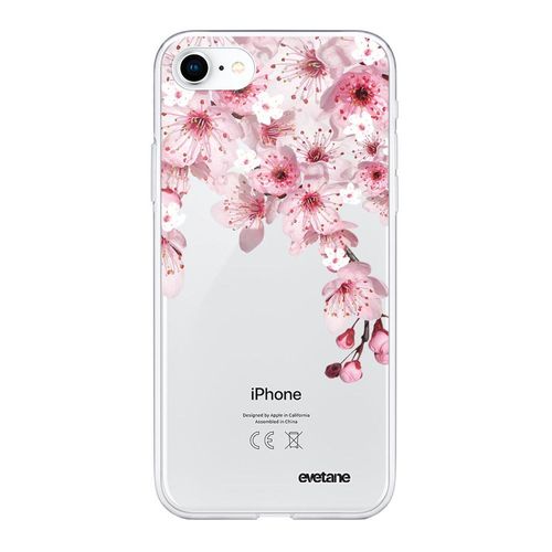 Coque Iphone 7/8/ Iphone Se 2020 360 Intégrale Transparente Cerisier Tendance Evetane.