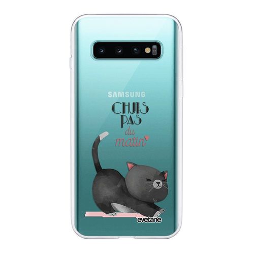 Coque Samsung Galaxy S10 Plus 360 Intégrale Transparente Chuis Pas Du Matin Tendance Evetane.