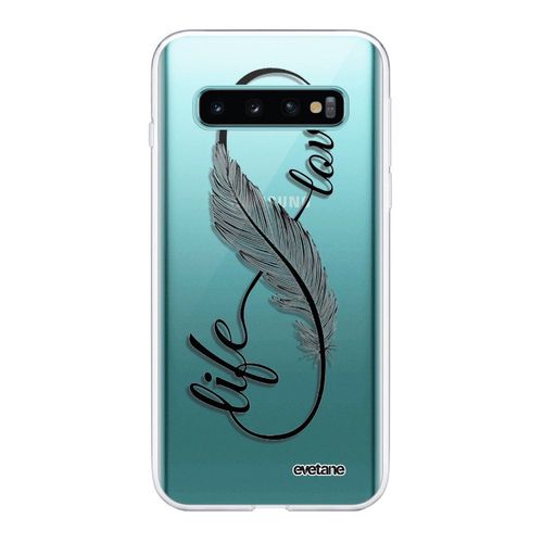 Coque Samsung Galaxy S10 Plus 360 Intégrale Transparente Love Life Tendance Evetane.