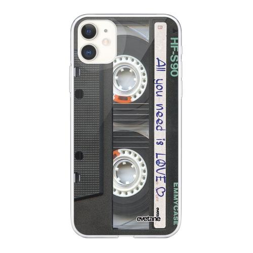 Coque Iphone 11 360 Intégrale Transparente Cassette Tendance Evetane.