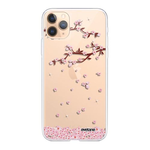 Coque Iphone 11 Pro 360 Intégrale Transparente Chute De Fleurs Tendance Evetane.