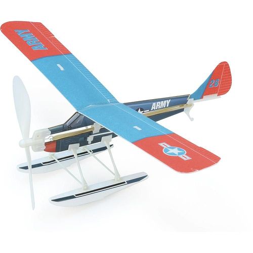 Avion À Élastique Bleu