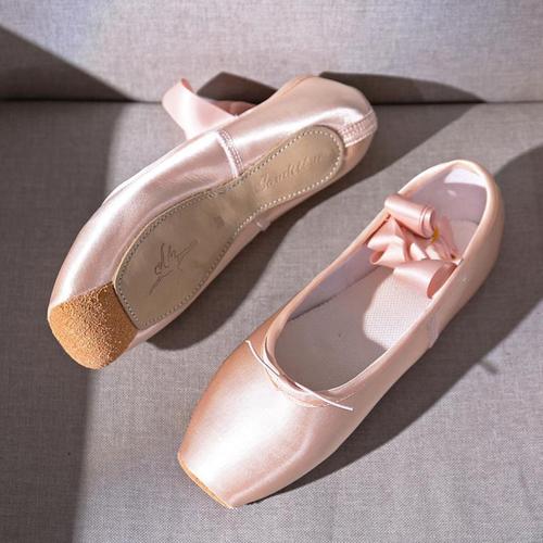 Ballet Chaussures Ballerines En Cuir Pleine Semelle De Danse Pantoufles Pour Les Filles En Basge Femmes