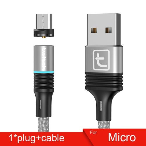 Taille 1m - Câble Micro USB T01 magnétique pour recharge rapide