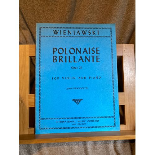 Wieniawski Polonaise Brillante Op. 21 Partition Violon Piano Éditions Imc N°2628