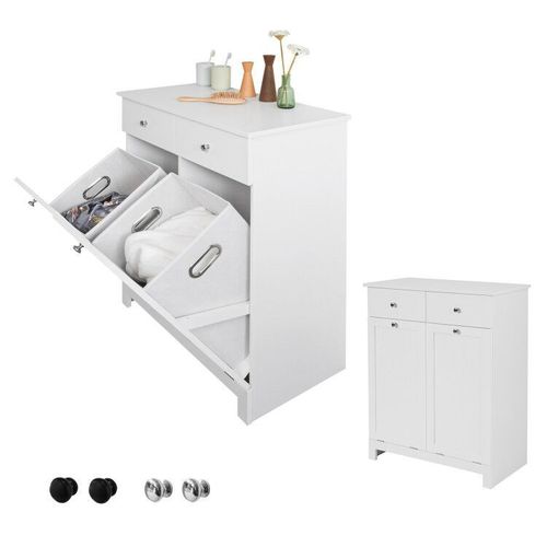 Sobuy Meuble Bas De Salle De Bain Armoire Toilette, Bzr33-W