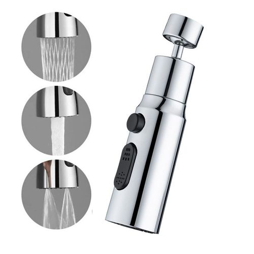 Robinet de Cuisine Douchette Evie INF 720° 3 modes Tete de Robinet Argent