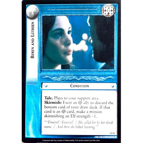 Carte Le Seigneur Des Anneaux : Realms Of The Elf Lords - Beren And Lúthien 3 U 9