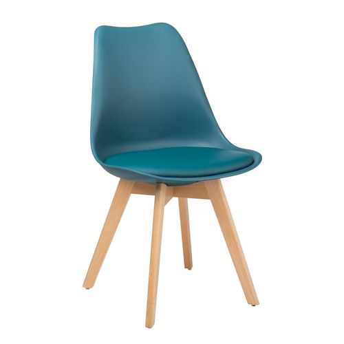 Chaise Nordic Bleu Turquoise Intense