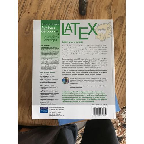 Latex - Synthèse De Cours & Exercices Corrigés (1 Cd-Rom)