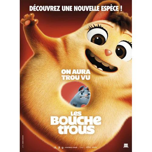 Les Bouchetrous - Affiche Originale De Cinéma - Format 120x160 Cm - Un Film De David Silverman Avec Les Voix Zazie Beetz, Alex Borstein, Catherine O'hara, Adam Devine - Année 2021