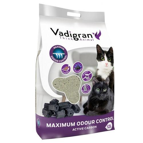 Vadigran-Litière Bentonite Contrôle Odeur Maximum. 12 Litres Soit 12 Kg. Litière Pour Chat.-Va-14014