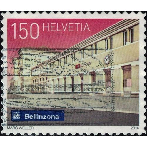 Suisse 2016 Oblitéré Used Railway Station Bellinzona Gare De Bellinzone Su