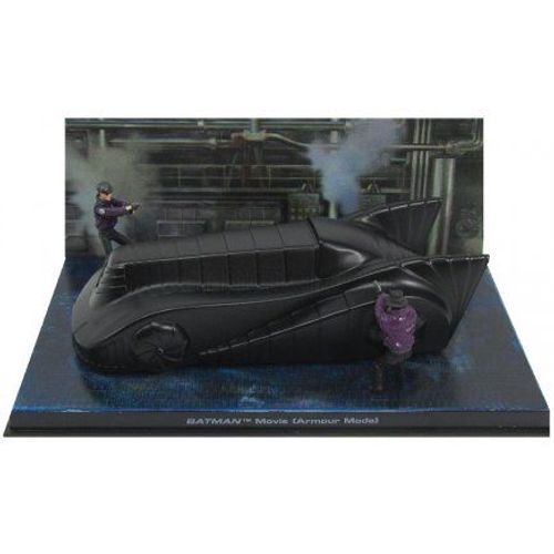 Batmobile Movie Noire The Batwing - Voiture Batman 1/43 + 2 Figurines - Vehicule Minature Dc - Enfant - Collector