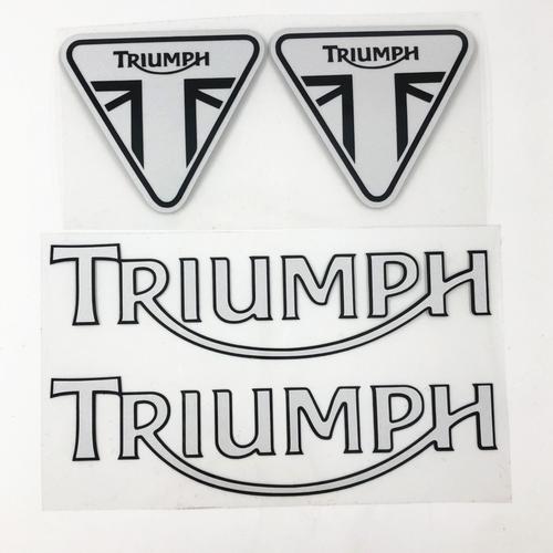 Pour triumph casque moto réservoir de carburant autocollant autocollant  réfléchissant autocollant de voiture approprié pour Triumph logo - Type C