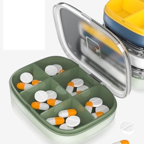 Boite Medicaments,Boîtes À Pilules,Pillbox Avec 8 Compartiments,Journalier  Boite Pilulier Poche,Matériel De Paille De Blé,Con[H636] - Cdiscount Santé  - Mieux vivre