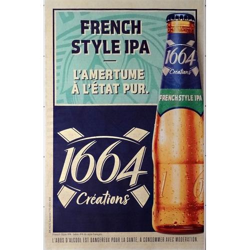 Affiche Publicitaire Bière 1664 Roulée - French Style Ipa - 120x175 Cm