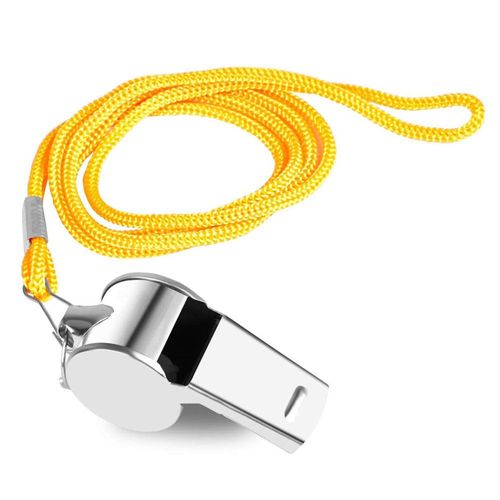Sifflet En Acier Inoxydable Avec Corde