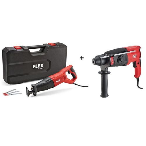 Scie sabre RS 11-28 + Marteau perforateur CHE 2-28 SDS Plus FLEX - 506028