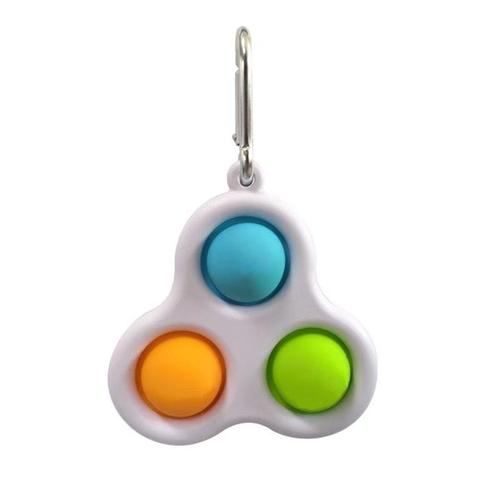 Couleur Blueoraneggreen Fidget Fossette En Silicone Jouët Poussoir Gros Du Cerveau Jouets Stress Soulagement Principal Fidget 2 Pour Enfants Jouets 3 Ans Jouët Éducatif En Plastique