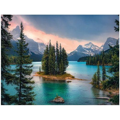 Puzzle Adulte : Ile De L'esprit 2000 Pieces - Collection Canada - Lac - Paysage De Montagne - Ravensburger
