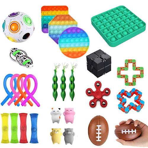 couleur 1 Pack de jouets anti-stress pour Enfants, bon marché objet, popite  à pois, versez AUTISME